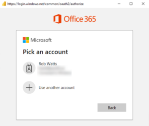 Office365 Login screenshot