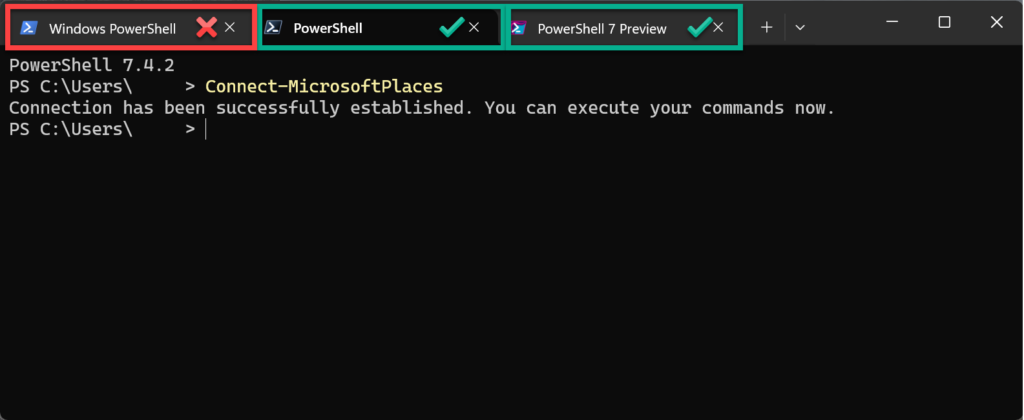 PowerShell window